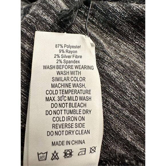 Zyia infinity black tank top ties in front size XL. NWT. #17-0423 - Picture 6 of 6